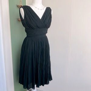 Vintage 50s Black Tulle Skirt Dress